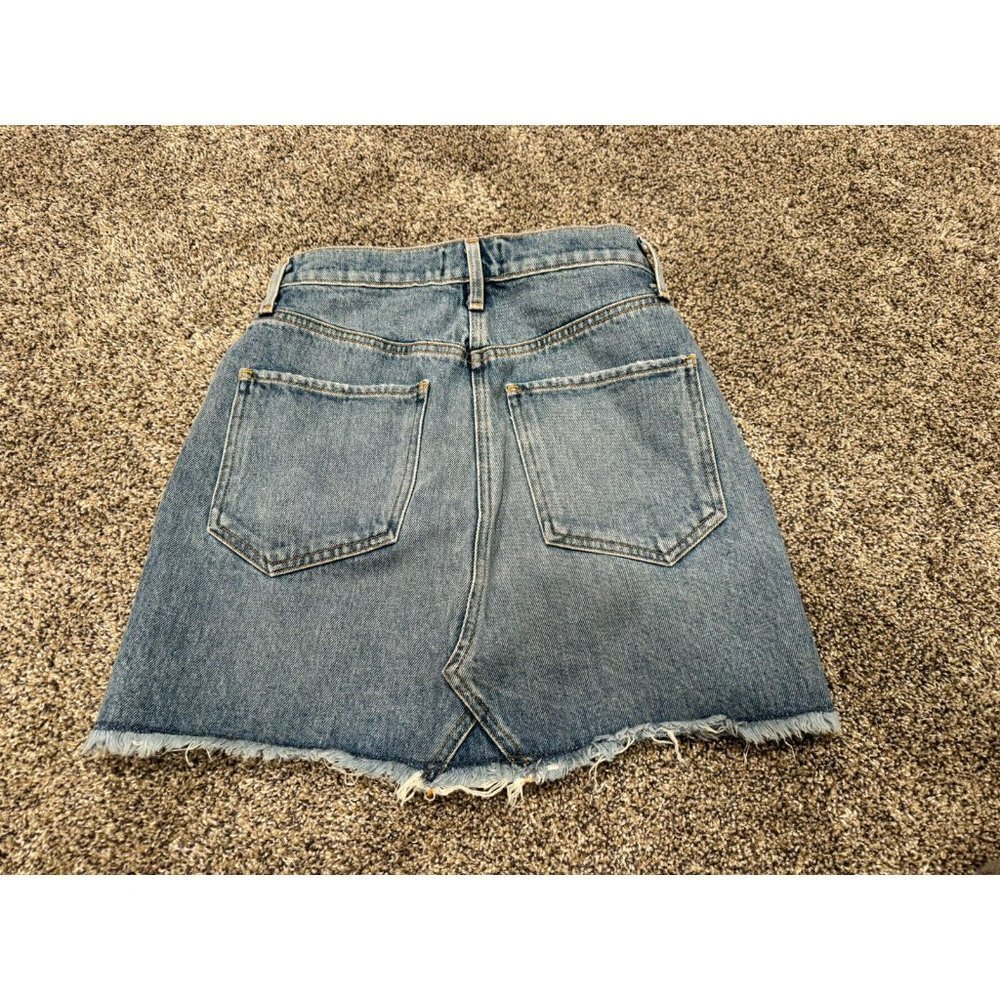 AGOLDE Quinn High Rise Mini Skirt Denim Size 23 EUC - Picture 6 of 6